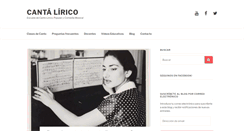 Desktop Screenshot of cantalirico.com.ar