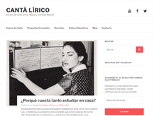 Tablet Screenshot of cantalirico.com.ar